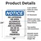 Signmission No Loitering Or Open Alcoholic OSHA Notice Sign, Aluminum, 18in W x 24in L, 2PK OS-2PACK-NS-A-1824-V-14697 - alternate 5